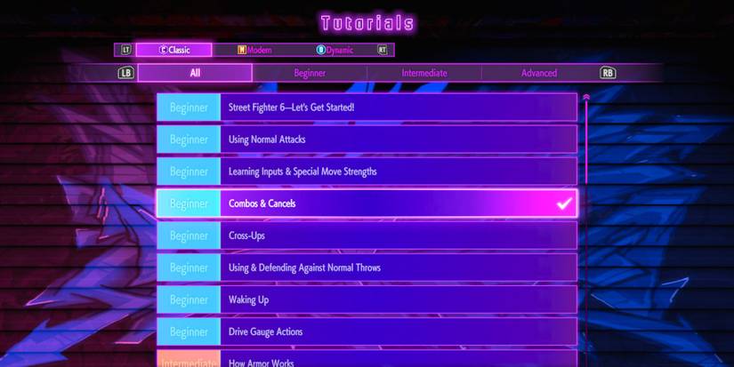 image showing the street fighter 6 canceling tutorials.