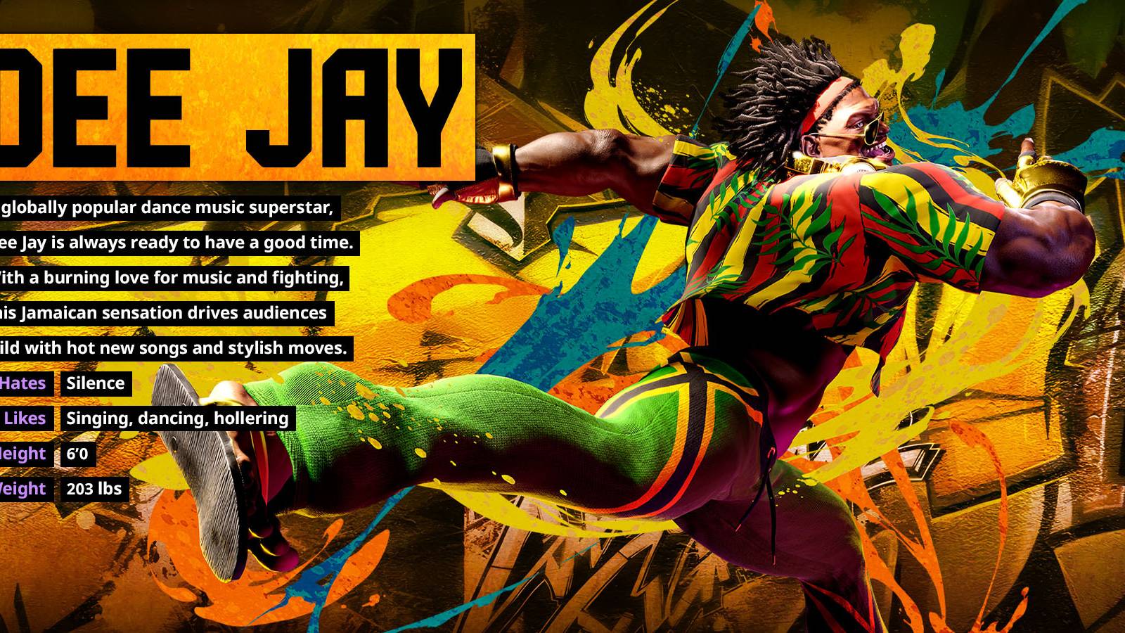 Dee Jay Street Fighter 6 bio