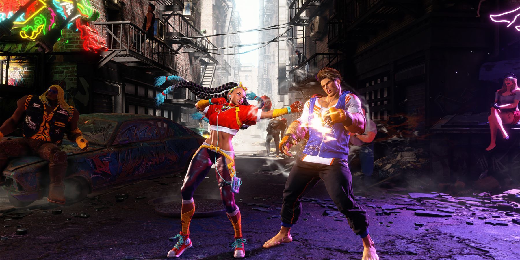 image showing kimberly in a fight in street fighter 6.