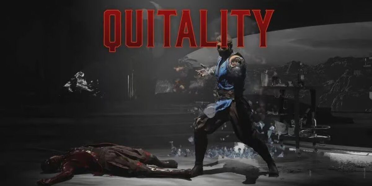 Sub Zero With The Quitality Text Above Him