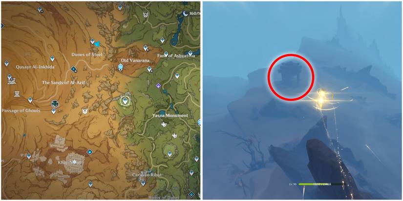 sumeru shrine of depth 5 location in genshin impact