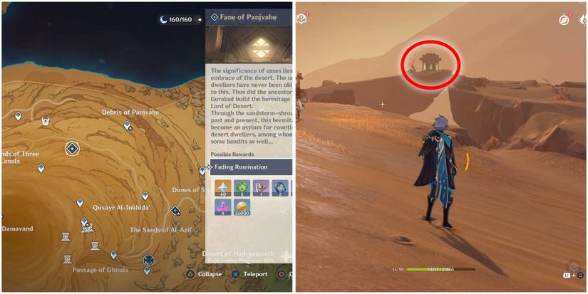 sumeru shrine of depth 9 location in genshin impact