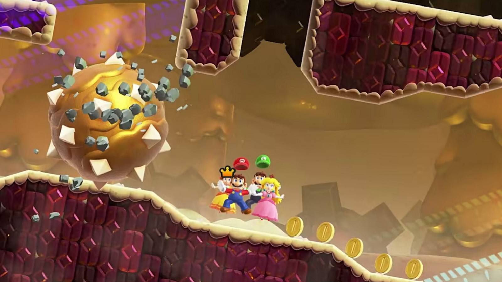 super mario bros wonder spike ball