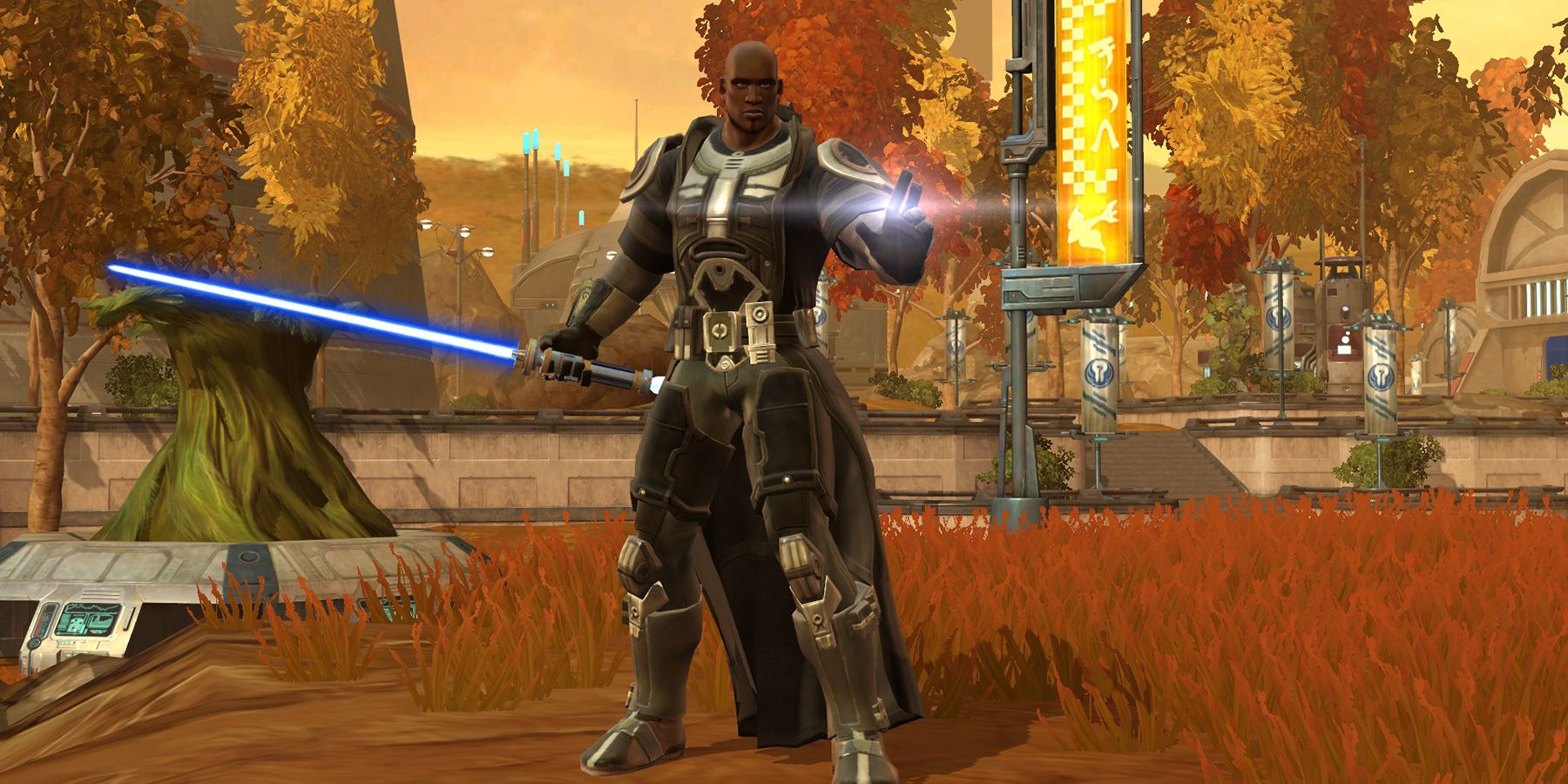 swtor-jedi-knight screenshot with light saber
