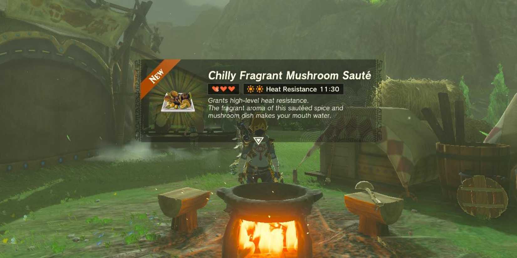 Tears of the Kingdom Chilly Fragrant Mushroom Saute