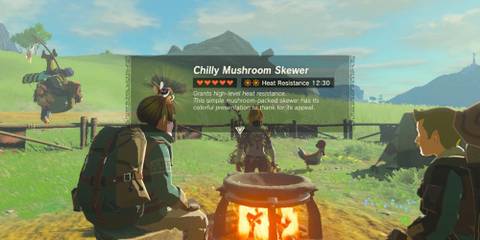 Tears of the Kingdom Chilly Mushroom Skewer