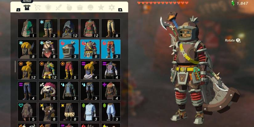 Tears of the Kingdom Flameguard Armor