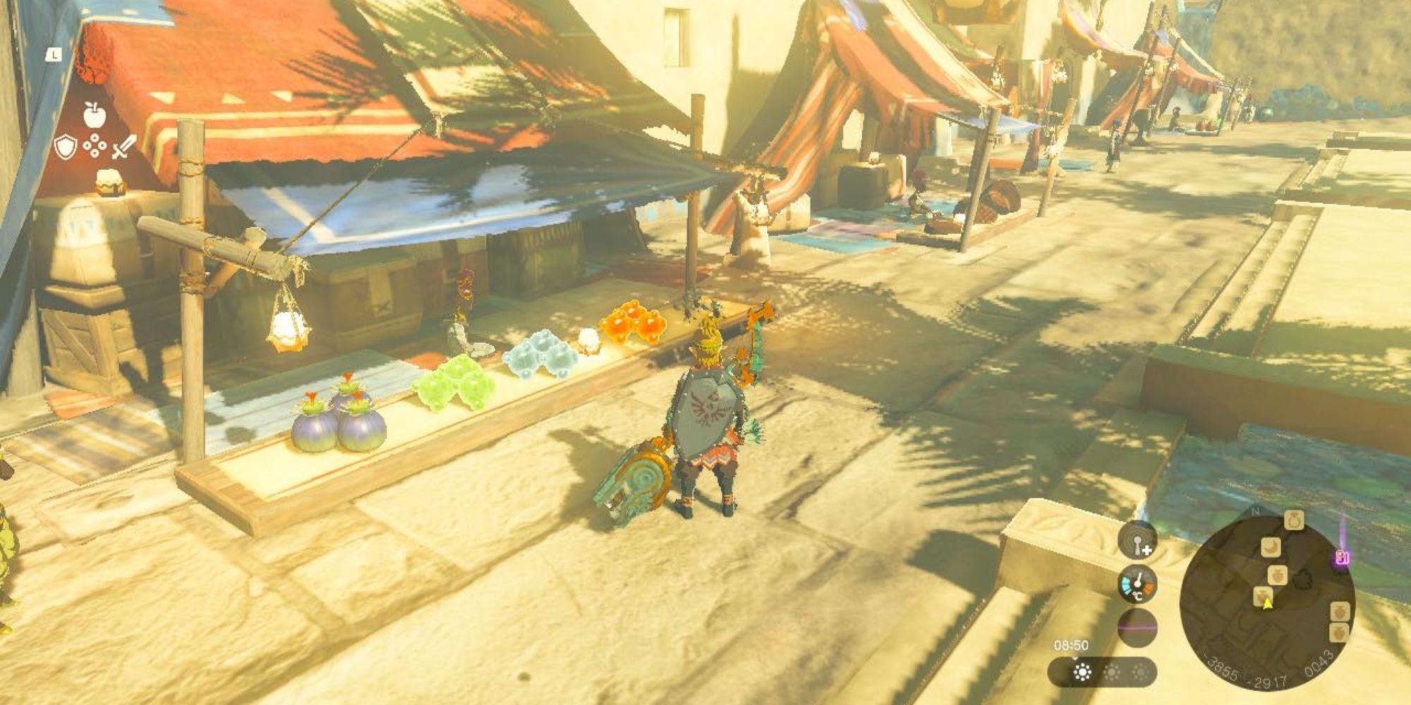Tears of the Kingdom Gerudo Town Arrows and Attachments Stall