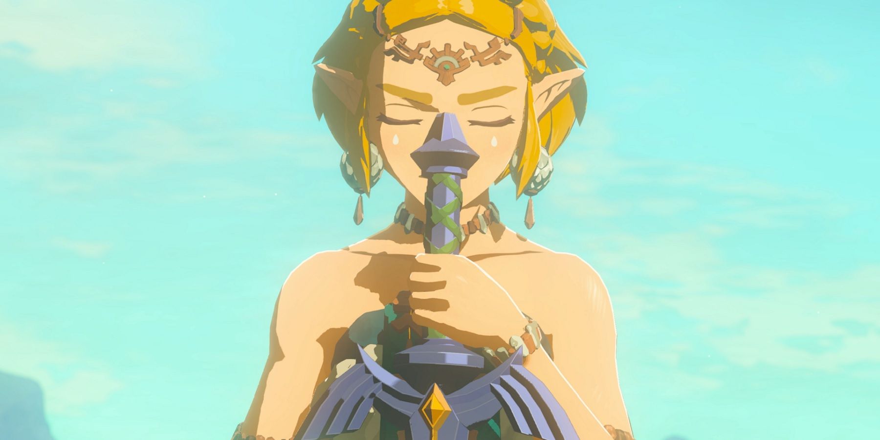 tears of the kingdom princess zelda with master sword