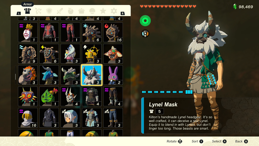 zelda tears of the kingdom lynel mask