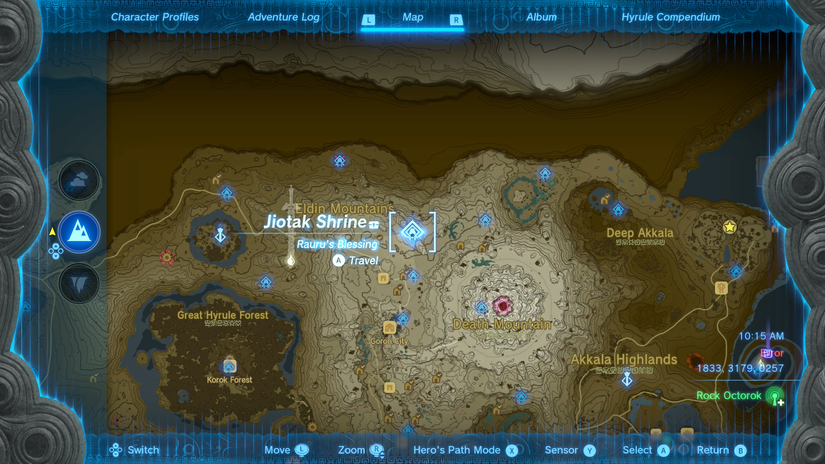 zelda tears of the kingdom jiotak shrine location