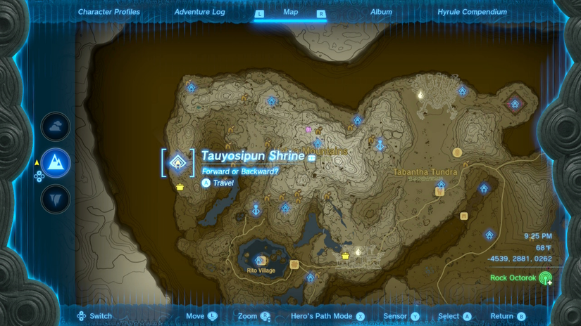 zelda tears of the kingdom tauyosipun shrine location