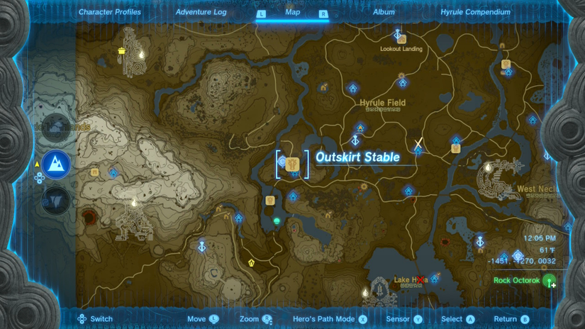 zelda tears of the kingdom outskirt stable location