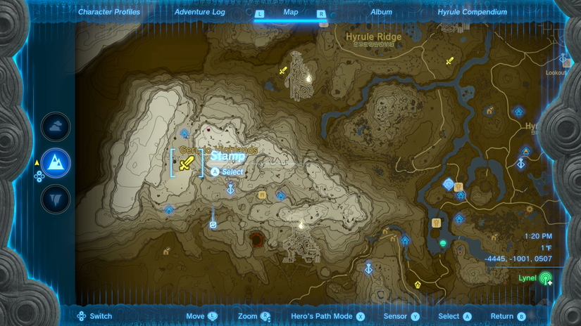zelda tears of the kingdom lynel location
