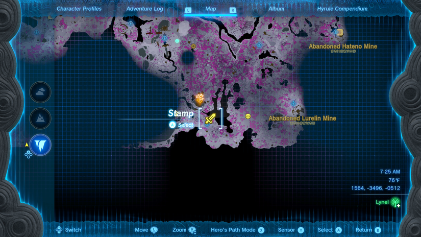 zelda tears of the kingdom lynel location