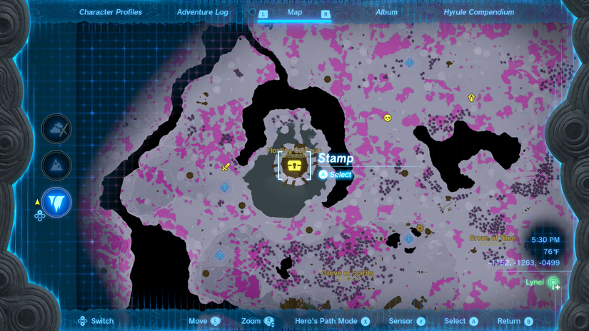 zelda tears of the kingdom lynel location