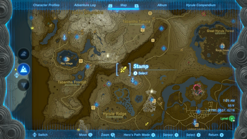 zelda tears of the kingdom lynel location