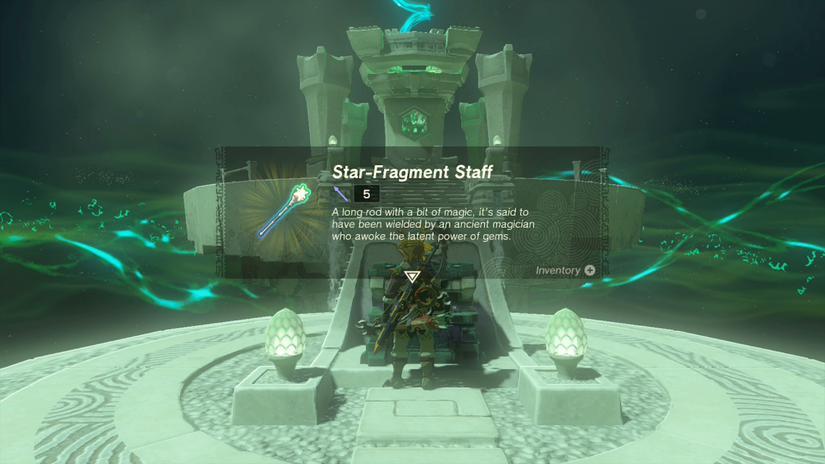 zelda tears of the kingdom mayasiar shrine star-fragment staff
