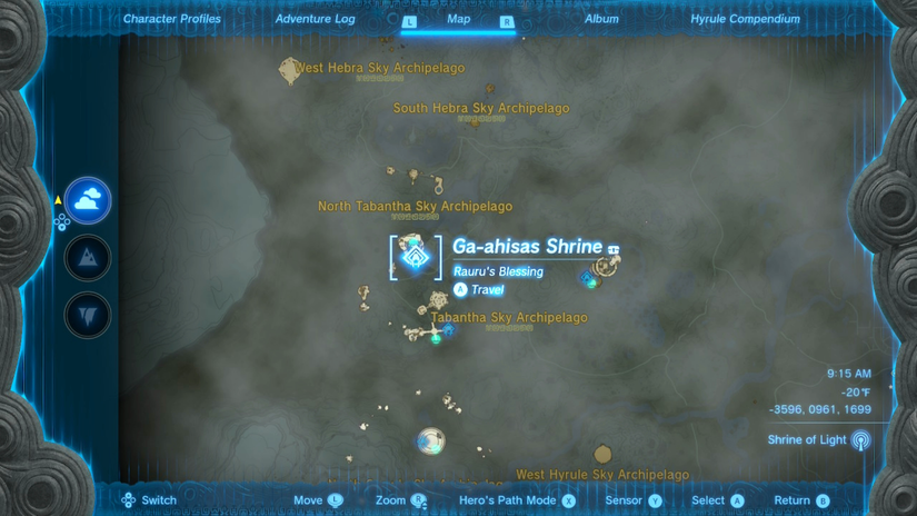 zelda tears of the kingdom ga-ahisas shrine location