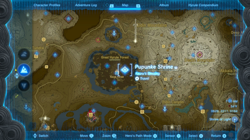 zelda tears of the kingdom pupunke shrine location