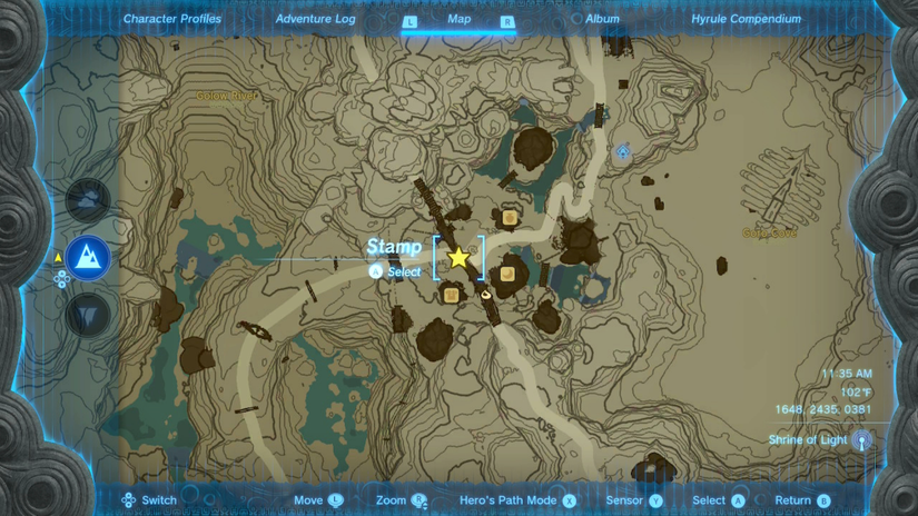 zelda tears of the kingdom the hidden treasure at lizard lakes location