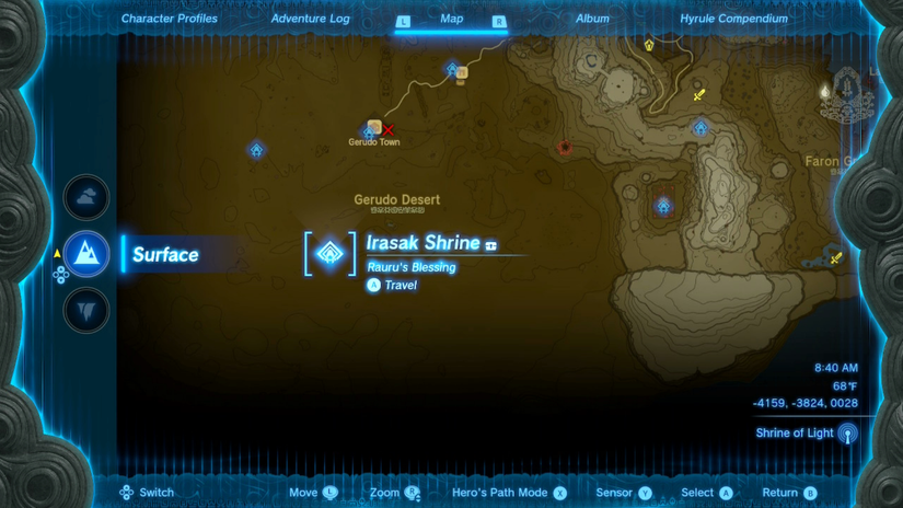 zelda tears of the kingdom irasak shrine