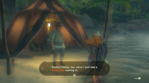 zelda tears of the kingdom marari-in shrine seeking the pirate hideout