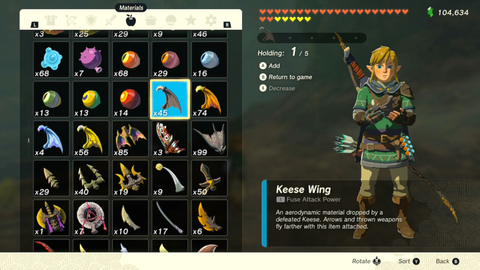 zelda tears of the kingdom utojis shrine legend of the soaring spear keese wing