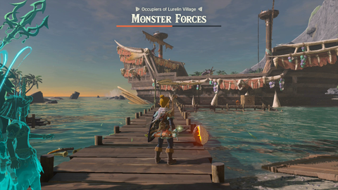 zelda tears of the kingdom lurelin village pirates ruffian-infested village