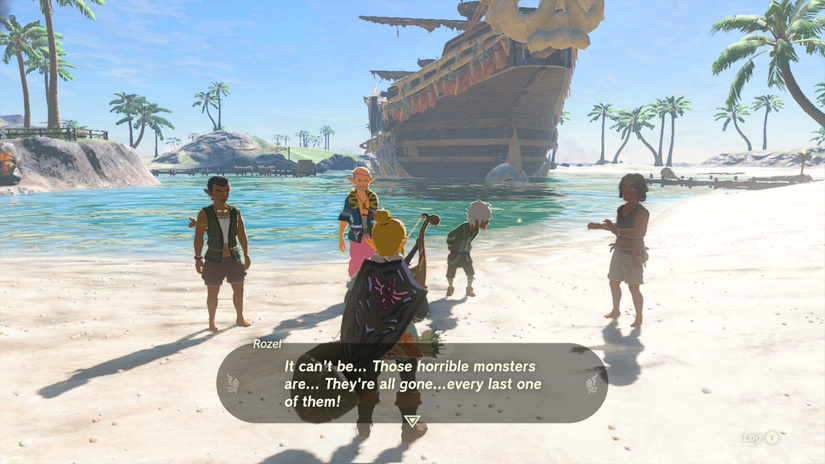 zelda tears of the kingdom lurelin village pirates ruffian-infested village