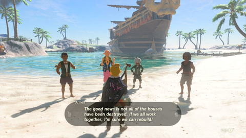 zelda tears of the kingdom lurelin village pirates ruffian-infested village