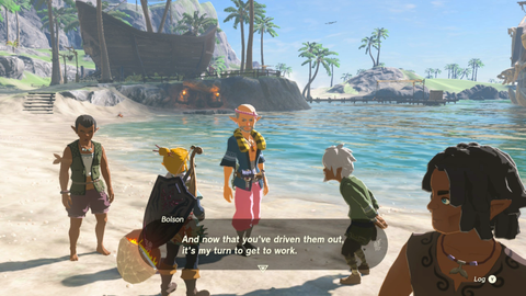 zelda tears of the kingdom lurelin village pirates ruffian-infested village