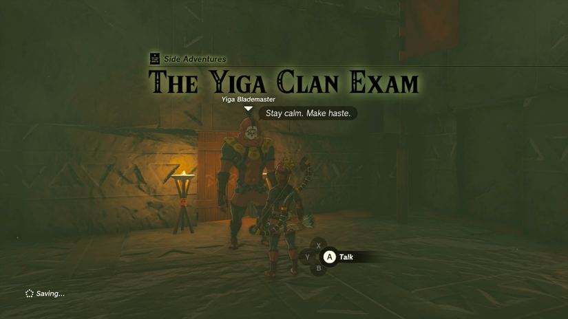 zelda tears of the kingdom suariwak shrine yiga clan exam