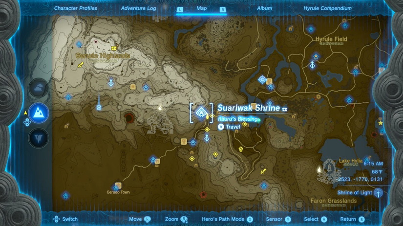 zelda tears of the kingdom suariwak shrine yiga clan exam location