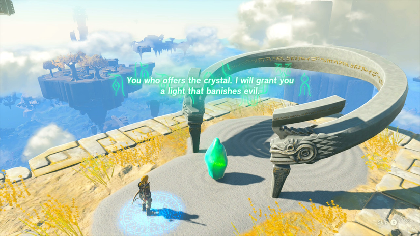 zelda tears of the kingdom mayanas shrine the south lanayru sky crystal the ice guides you