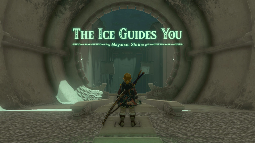 zelda tears of the kingdom mayanas shrine the south lanayru sky crystal the ice guides you