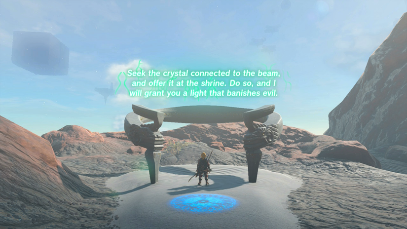 zelda tears of the kingdom momosik shrine the death caldera crystal