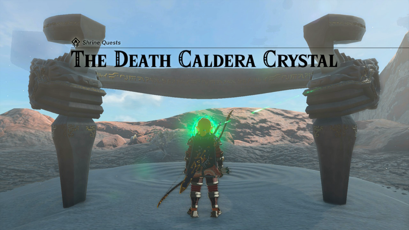 zelda tears of the kingdom momosik shrine the death caldera crystal