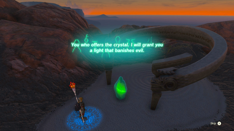 zelda tears of the kingdom momosik shrine the death caldera crystal