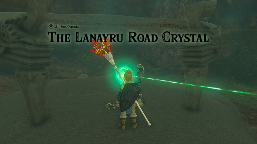 zelda tears of the kingdom o-ogim shrine the lanayru road crystal