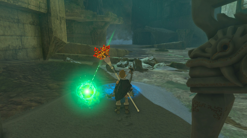 zelda tears of the kingdom o-ogim shrine the lanayru road crystal