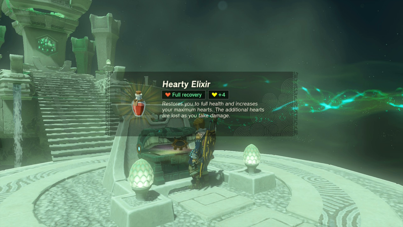 zelda tears of the kingdom jogou shrine hearty elixir