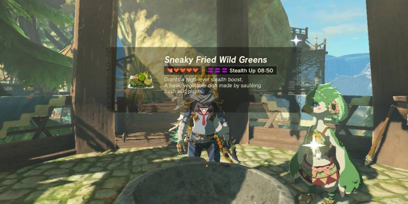 Tears of the Kingdom Sneaky Fried Wild Greens