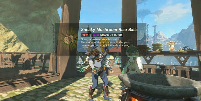 Tears of the Kingdom Sneaky Mushroom Rice Balls