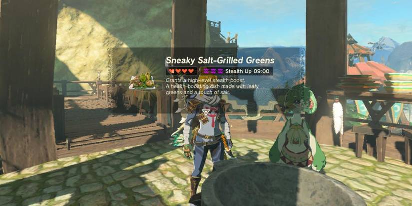 Tears of the Kingdom Sneaky Salt-Grilled Greens