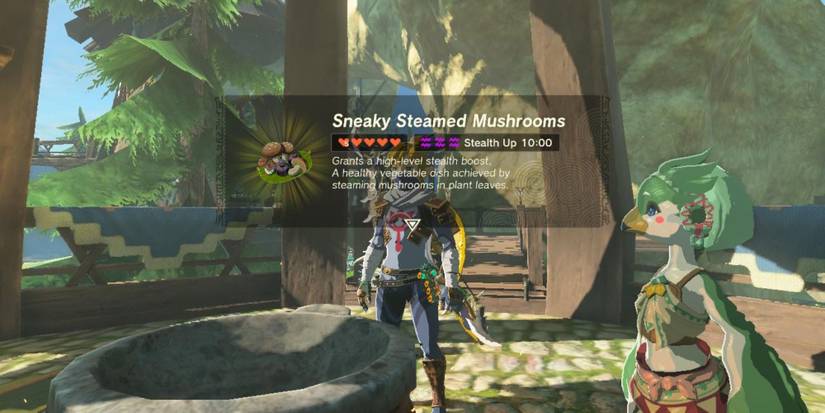 Tears of the Kingdom Sneaky Steamed Mushrooms