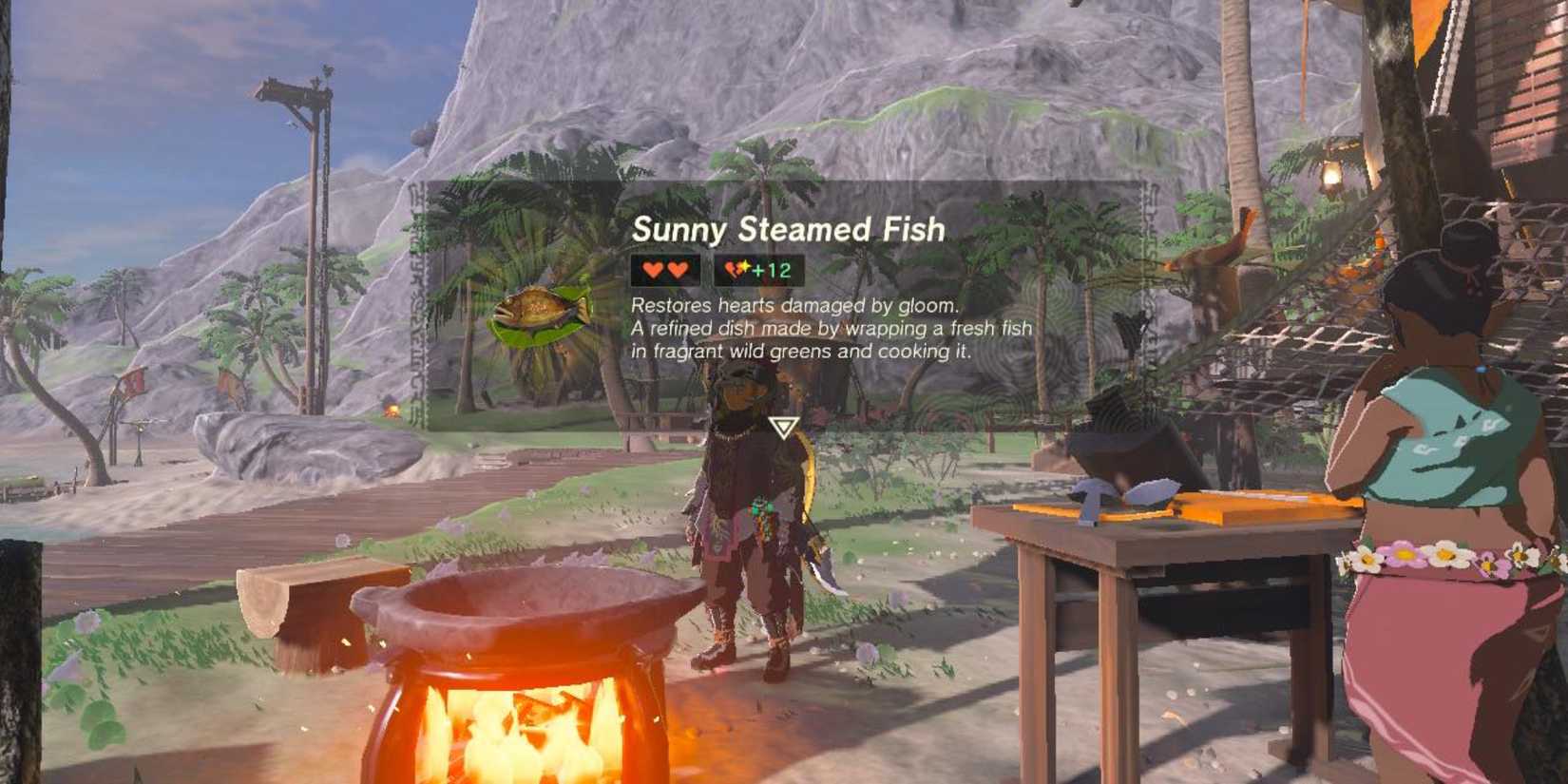 Tears of the Kingdom Sunny Steamed Fish