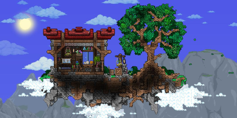 Terraria island in the sky