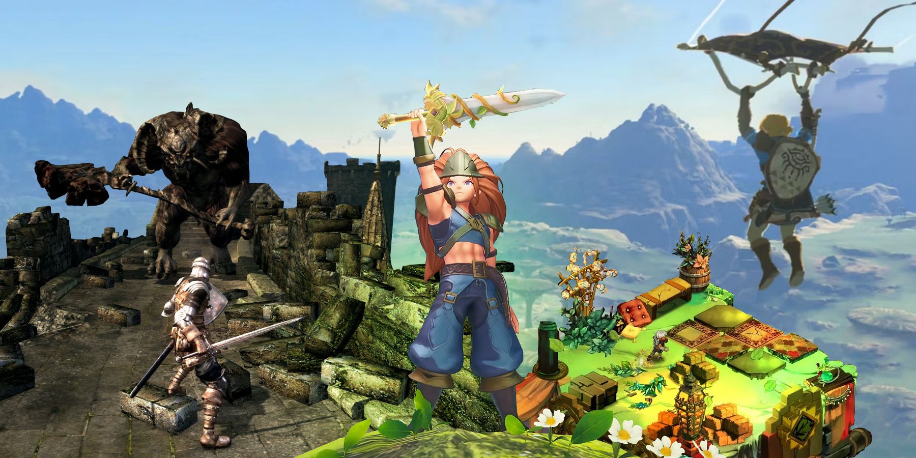 Bastion, Legend Of Zelda Breath of the Wild, Dark Souls Remastered, Trials Of Mana are among The 25 Best Action-RPGs On The Nintendo Switch