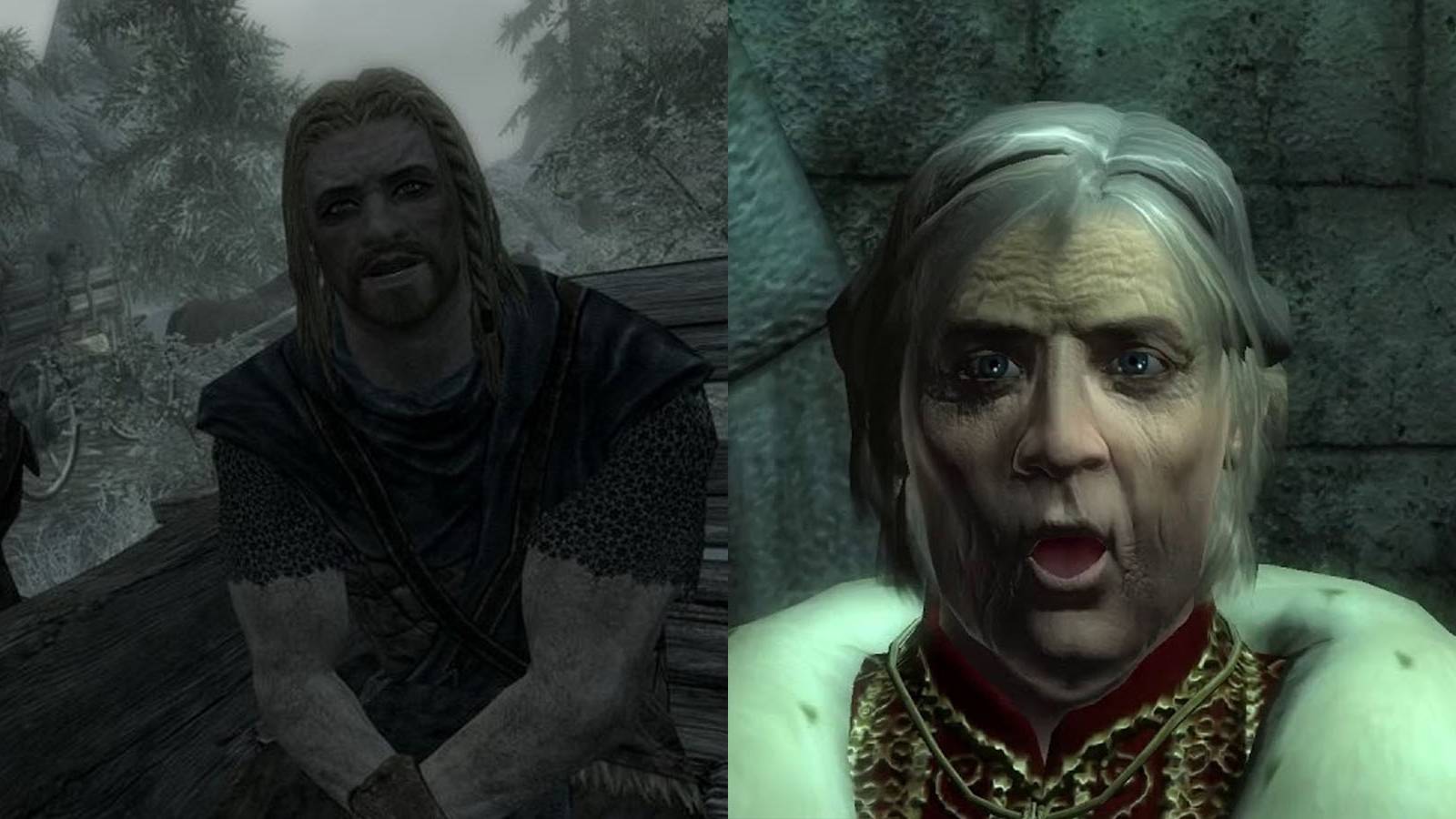 emperor of tamriel from oblivion, skyrim intro mission